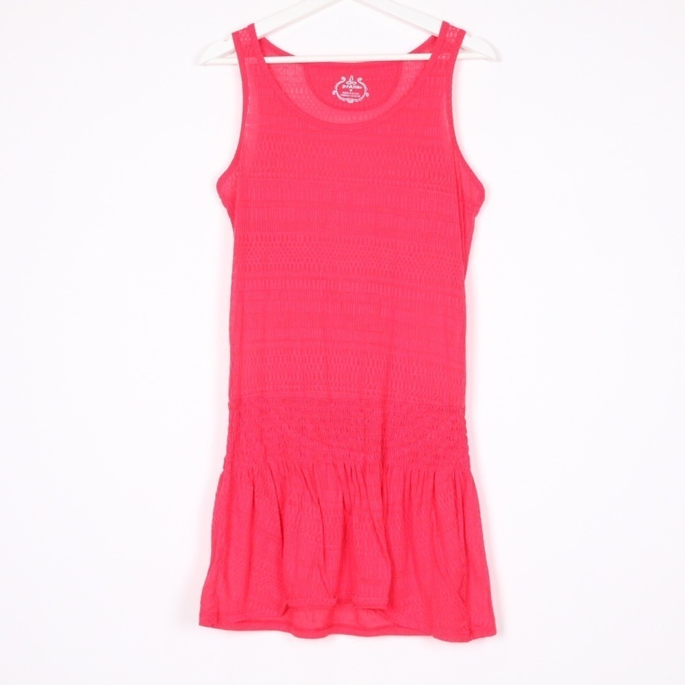 PrAna Zadie Smocked Sheer Coverup Dress